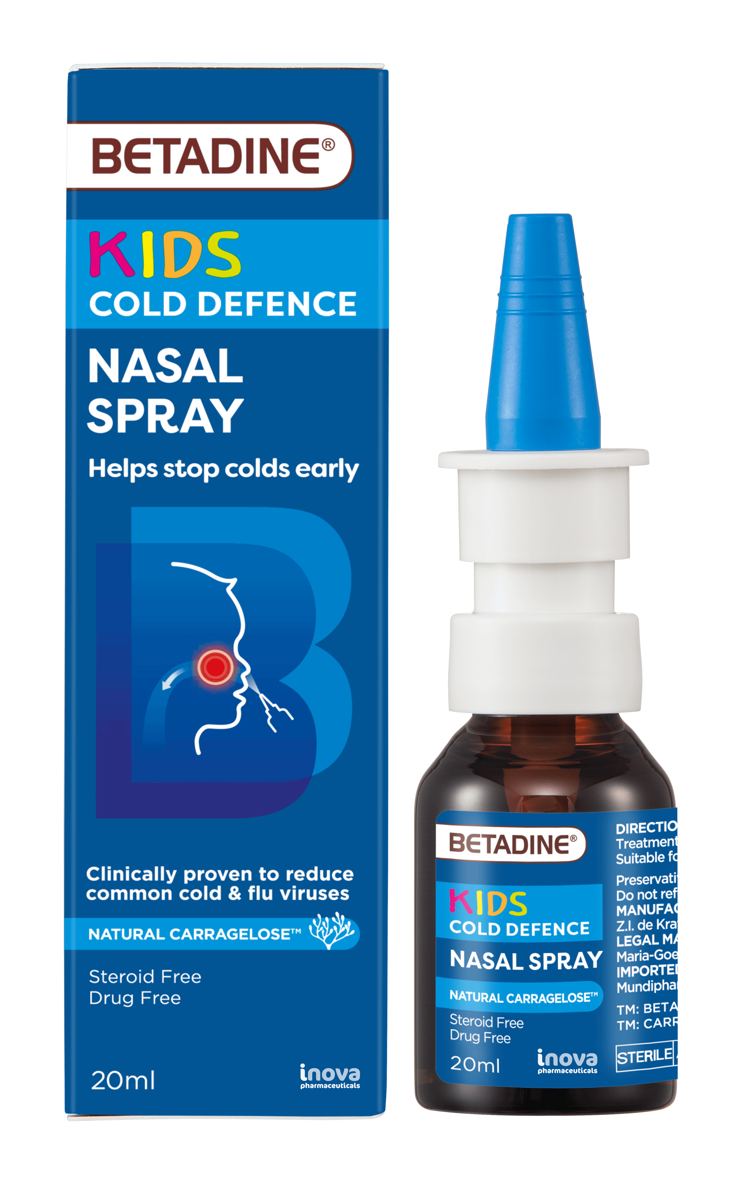Betadine Kids cold defence nasal spray 20ml